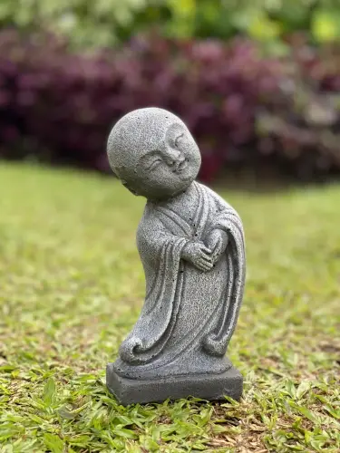 Product image of the product “Jing - Monk, standing, bent sideways 20 cm H | cast stone ”